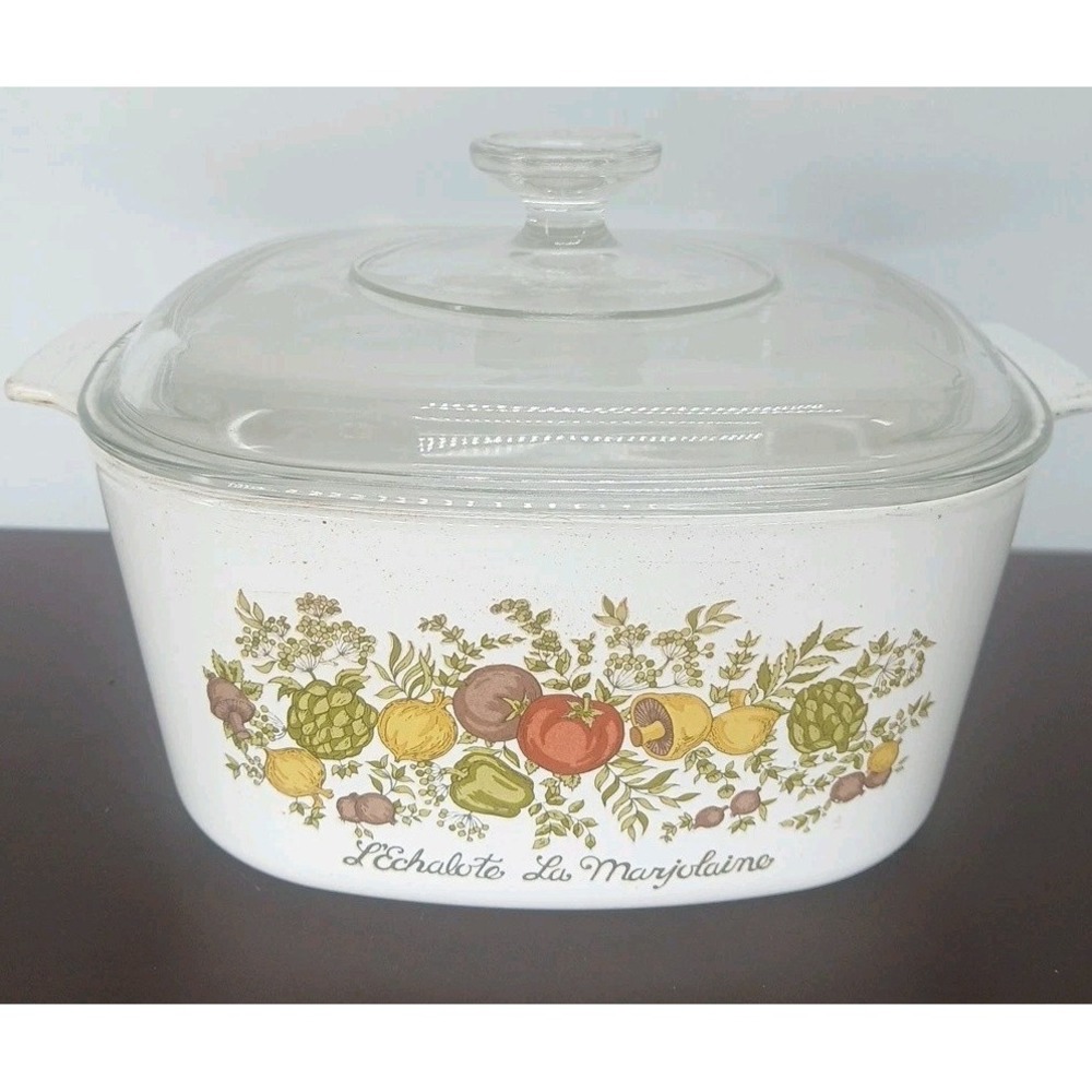 Vintage Corning Ware Spice Of Life 3 Qt Casserole A-3-B w/ Lid